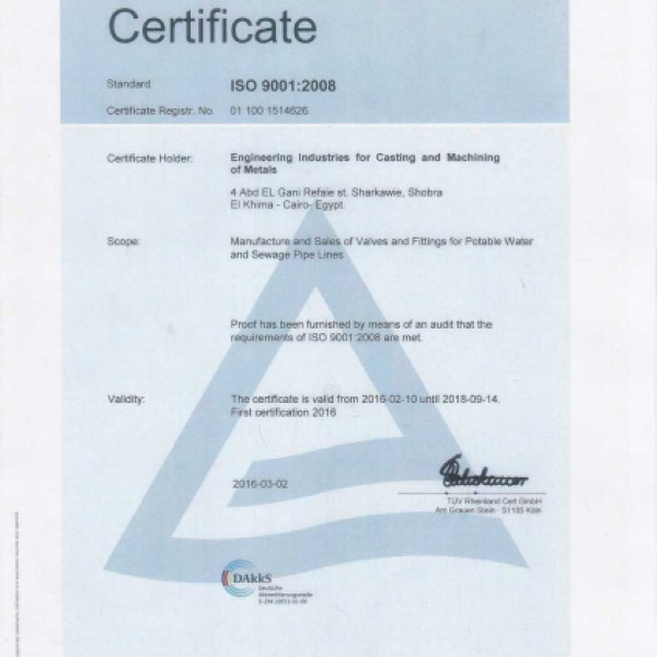 ISO 9001 CERTIFICATE